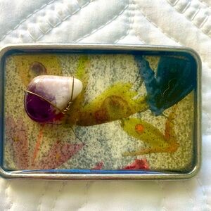 Custom handmade women’s belt buckle - leather belt addl optional.